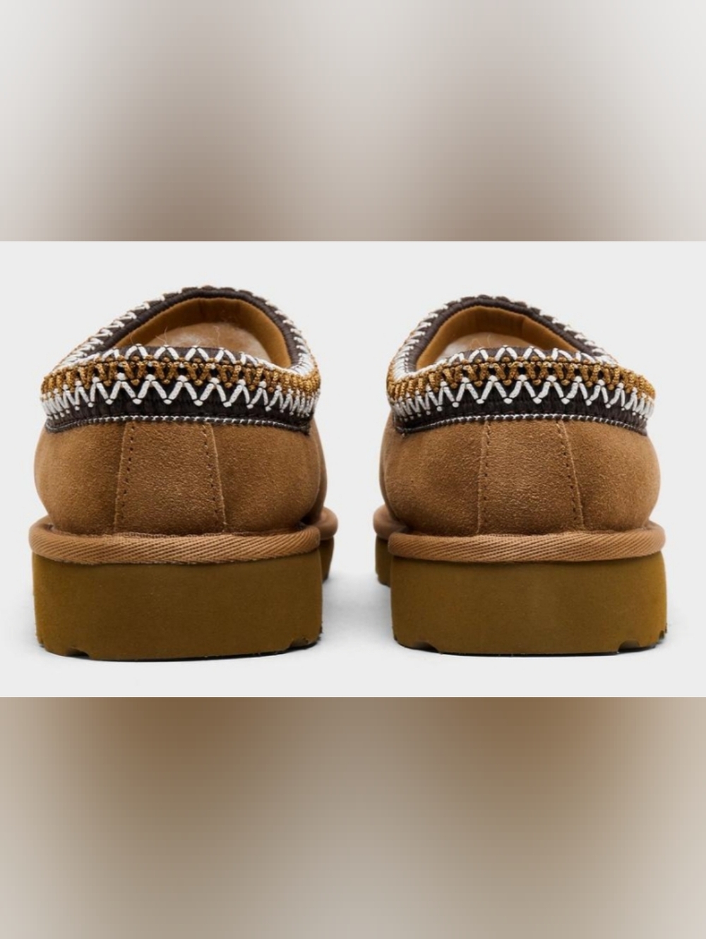 UGG™ Tasman Chestnut Slip-On Shearling Lined Slippers Size 8 New - Picture 4 of 11